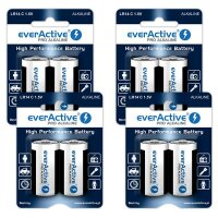 8x Everactive Baby C Alkaline Batterie LR14 1,5V