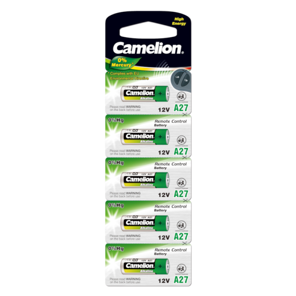 5 Camelion A27 Alkaline Batterien