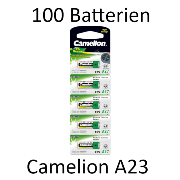100 Camelion A27 Alkaline Batterien