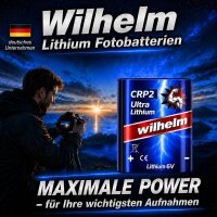 5 Wilhelm CRP2 CR-P2 Lithium Foto-Batterien