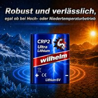3 x Wilhelm CRP2 CR-P2 Lithium Foto-Batterien