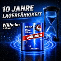 3 x Wilhelm CRP2 CR-P2 Lithium Foto-Batterien