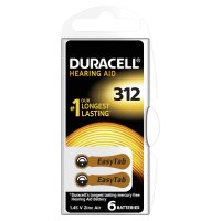 60 x Duracell Activair Hörgerätbatterien Typ 312 Easy Tap