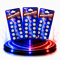 30 x Wilhelm AG3 Knopfzellen Knopfbatterien Uhrenbatterien Blisterpack NEU!