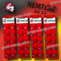 40 AG11 NEMT Cell Knopfzellen Knopfbatterien...