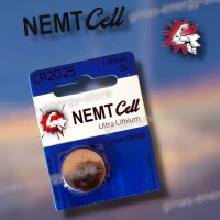 5 x CR2025 NEMT Cell Batterie Lithium Knopfzelle CR 2025 3V