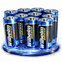 10 x Mono D Universal Wilhelm Alkaline Batterien LR20 1,5V