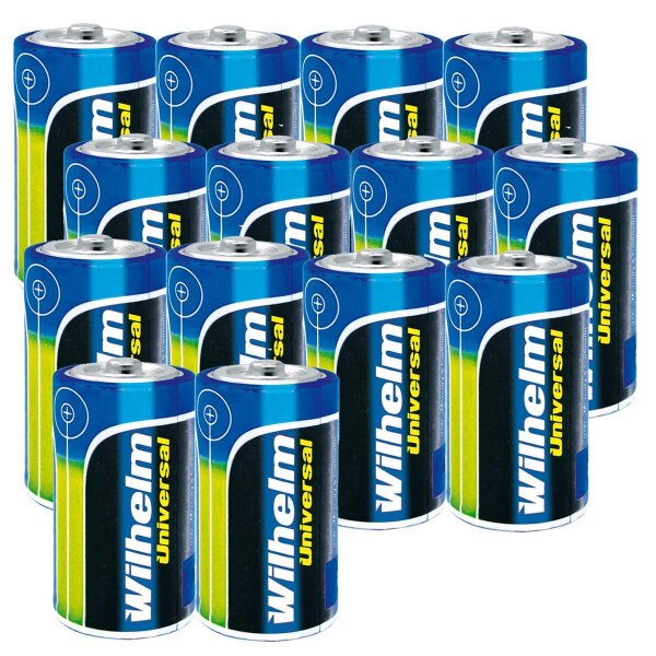 14 Mono Wilhelm Alkaline Batterien LR20 1,5V