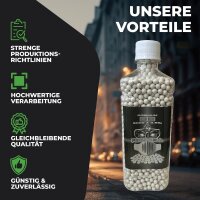 5 x Airsoft Softair Kugeln FRITZ-CELL PREMIUM BBs 6 mm 0,25g Flasche 3000 Stück