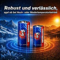 10 x CR123 WILHELM 3V Lithiumbatterie CR123A 123 CR Fotobatterie Photo