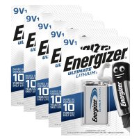 5 x Energizer Lithium 9V