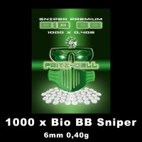 1 x Sniper Bio BBs 6mm 0,40g 1000 Stück Beutel Premium