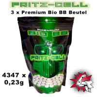 3 x Bio BBs 6mm 0,23g 4347 Stück Beutel Premium