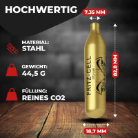 500 Stück Fritz-Cell 12g Co2 Kapseln