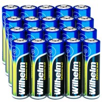 20 AA Mignon Wilhelm Universal Alkaline Batterien im...