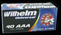 60 AAA Mikro Wilhelm Universal Alkaline Batterien im Shrink LR03