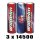 3 x Wilhelm ER14500 LS14500 Batterie AA Lithium 3,6V 2600 mAh ER14505 Li-SOCl2