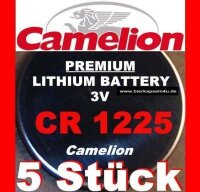 5x Camelion CR1225 Lithium