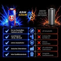 5 x 4LR44 Foto Batterie 6V PX28A 4SR44 V4030PX Wilhelm