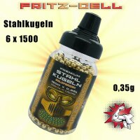 6 x 1500 Fritz-Cell Goldfarben Stahl BBS 4,5 mm...