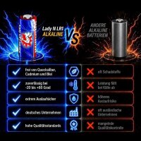 100 x WILHELM Lady N LR1 MN9100 4001 910A 1,5V Batterie