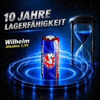 100 x WILHELM Lady N LR1 MN9100 4001 910A 1,5V Batterie