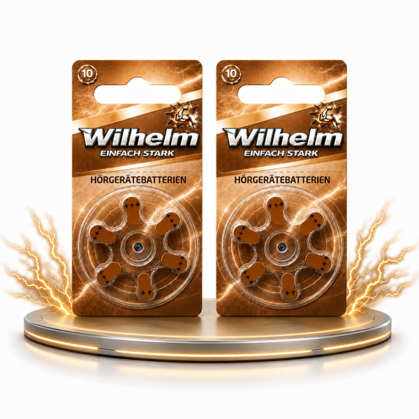 12 x Wilhelm Typ 312 braun Hörgerätbatterien