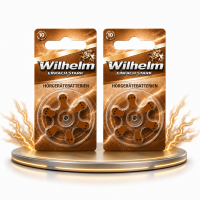 12 x Wilhelm Typ 312 braun Hörgerätbatterien