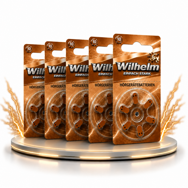 30 x Wilhelm Typ 312 braun Hörgerätbatterien
