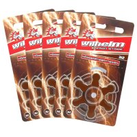 30 x Wilhelm Typ 312 braun Hörgerätbatterien