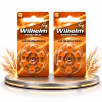 12 x Wilhelm Typ 13 orange Hörgerätbatterien