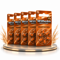 30 x Wilhelm Typ 13 orange Hörgerätbatterien