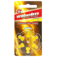 6 x Wilhelm Typ 10 gelb Hörgerätbatterien