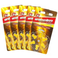 30 x Wilhelm Typ 10 gelb Hörgerätbatterien