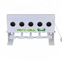 Fritz-Cell Biathlon Anlage / Schießstand 5 Löcher / Kugelfang für Luftgewehr Luftpistole Weiß