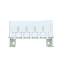 Fritz-Cell Biathlon Anlage / Schießstand 5 Löcher / Kugelfang für Luftgewehr Luftpistole Weiß