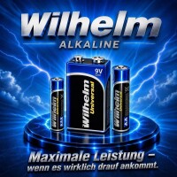 10 AA Mignon WILHELM Ultra Plus Alkaline Batterien im...