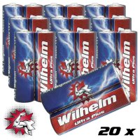 20 AA Mignon WILHELM Ultra Plus Alkaline Batterien im...