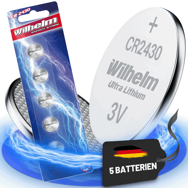 5 x Wilhelm CR2430 Blister