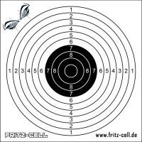 800 Fritz-Cell Zielscheiben 14x14cm für Luftgewehr...