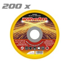 200 x Wilhelm Trennscheiben Ø 115 Edelstahl Metall...