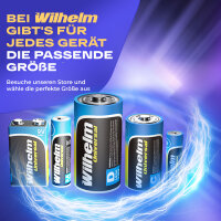 2 x Wilhelm Universal 9V Block Batterien auch für 10 Jahres Rauchmelder geeignet Longlife Blockbatterie für maximale Lebensdauer 6LR61 9 Volt