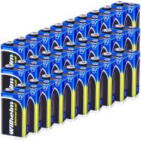50 x Wilhelm Universal 9V Block Batterien auch für 10 Jahres Rauchmelder geeignet Longlife Blockbatterie für maximale Lebensdauer 6LR61 9 Volt