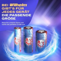 1 x Wilhelm A23 12V Wilhelm Alkaline Batterien MN21 V23GA 23A L1028 12 Volt 55 mAh