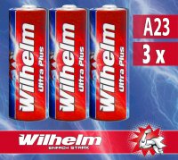 3 x A23 12V Wilhelm Alkaline Batterien MN21 V23GA 23A...