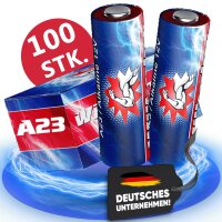 100 x Wilhelm A23 12V Wilhelm Alkaline Batterien MN21...