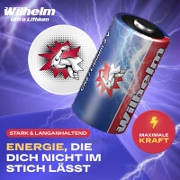 5 x Wilhelm CR2 Batterien 3V Lithiumbatterie CR2A DLCR2...