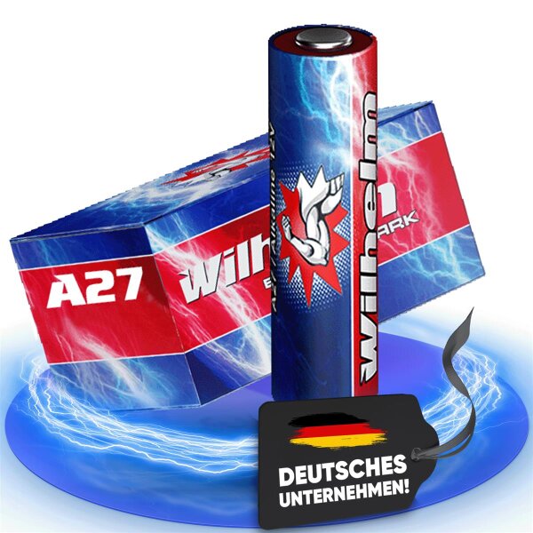 1 x Wilhelm A27 Blister 12V Wilhelm Alkaline Batterien MN27 V27GA 27A 12 Volt 25 mAh