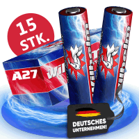 15 x Wilhelm A27 Blister 12V Wilhelm Alkaline Batterien...