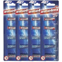 20 x Wilhelm A27 Blister 12V Wilhelm Alkaline Batterien...